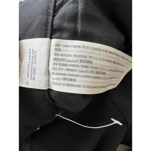 Abercrombie Fitch Womens Black Side Pockets Dress Pants Size XXS - Picture 5 of 6